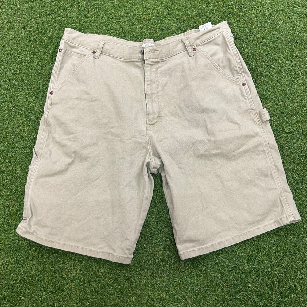 Wrangler Relaxed Fit Carpenter Shorts Khaki Tan 38 112379087